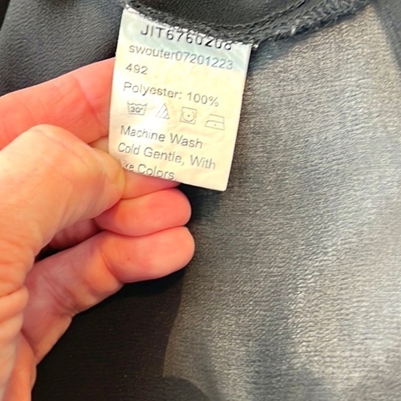 ⭐️Shein Curve,1X,Drop Shoulder Sheer Mesh Kimono,Excellent Condition - Picture 13 of 16